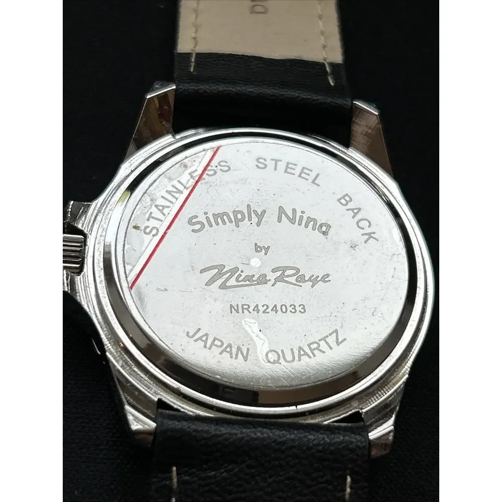 Simply Nina Black Dial And Band Women’s Quartz Watch